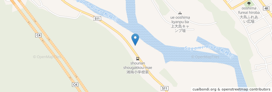 Mapa de ubicacion de 社会福祉法人城山楽寿会　ライフホーム城山 en Japon, Préfecture De Kanagawa, 相模原市, 緑区.