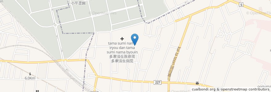 Mapa de ubicacion de 社会福祉法人多摩済生医療団　多摩済生園 en Japão, Tóquio, 小平市.