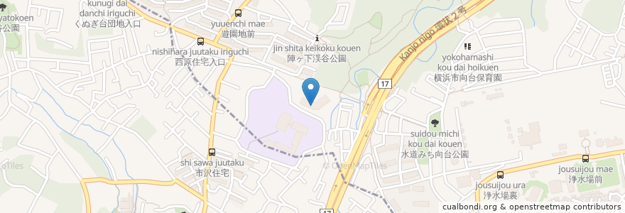 Mapa de ubicacion de 社会福祉法人幸済会　かわしまホーム en Japan, 神奈川県, Yokohama, 保土ヶ谷区.