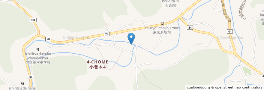 Mapa de ubicacion de 社会福祉法人愛弘会 青梅愛弘園 en Япония, Токио, Омэ.