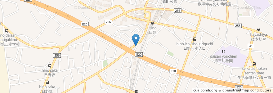 Mapa de ubicacion de 社会福祉法人日野市民たんぽぽの会あんだんて en Japão, Tóquio, 日野市.