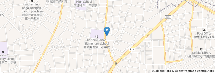 Mapa de ubicacion de Ikushuen en Japan, Tokyo, Nerima.