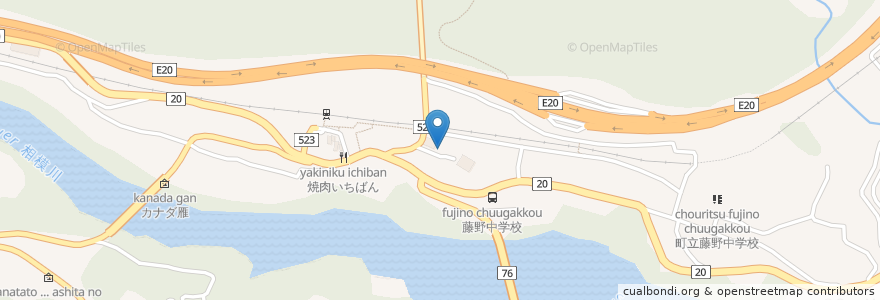 Mapa de ubicacion de 社会福祉法人藤野町社会福祉協議会基幹型在宅介護支援センター en Japão, 神奈川県, 相模原市, 緑区.