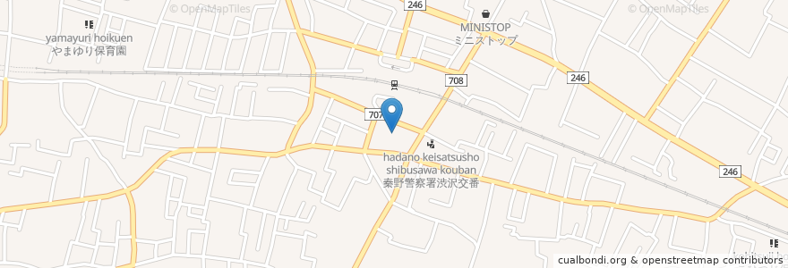 Mapa de ubicacion de 秦野市曲松児童センター en ژاپن, 神奈川県, 秦野市.
