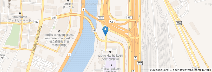 Mapa de ubicacion de 第一さつき園 en Japonya, 東京都, 品川区.