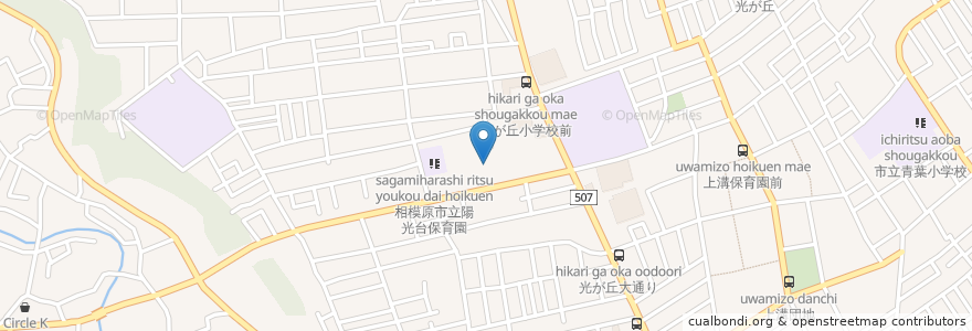 Mapa de ubicacion de 第一陽光園 en 일본, 가나가와현, 相模原市, 中央区.