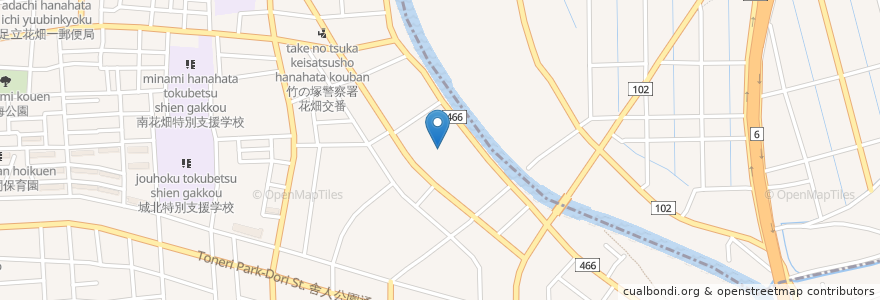 Mapa de ubicacion de 第３シルバータウン en Giappone, Tokyo, 足立区.