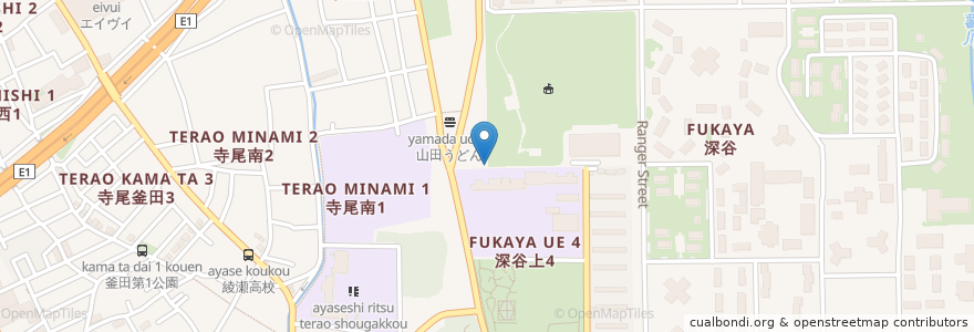 Mapa de ubicacion de 綾瀬市立もみの木園 en 日本, 神奈川縣, 綾瀬市.