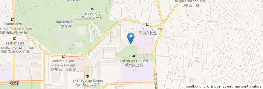 Mapa de ubicacion de 練馬区立光が丘福祉園 en Japon, Tokyo, 練馬区.