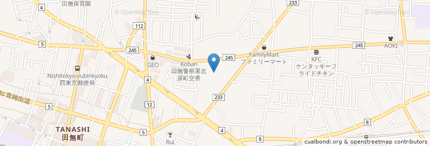Mapa de ubicacion de 聖ヨゼフホーム en Giappone, Tokyo, 西東京市.