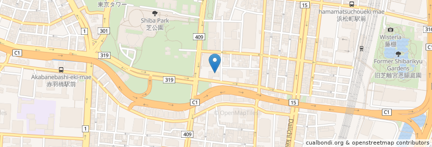 Mapa de ubicacion de 芝公園福祉会館 en Japan, Tokio, 港区.