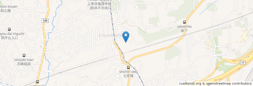 Mapa de ubicacion de 若竹苑 en 日本, 神奈川縣, 横滨市.