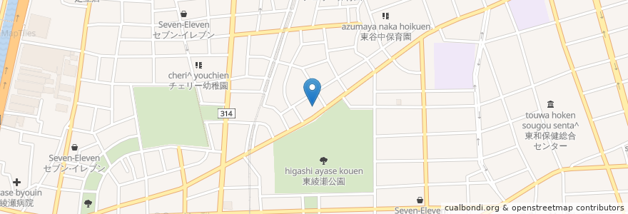 Mapa de ubicacion de 茂ホーム en Jepun, 東京都, 足立区.