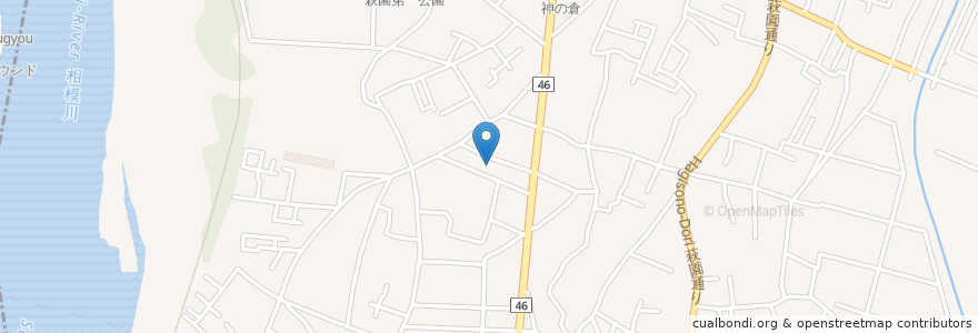 Mapa de ubicacion de 萩園在宅介護支援センター en ژاپن, 神奈川県, 茅ヶ崎市.