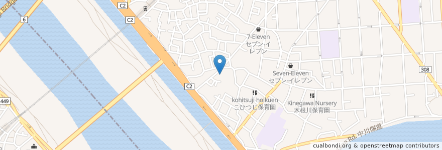 Mapa de ubicacion de 葛飾区福祉作業所 en Giappone, Tokyo, 葛飾区.
