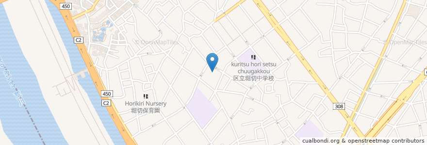 Mapa de ubicacion de 葛飾荘 en Япония, Токио, Кацусика.