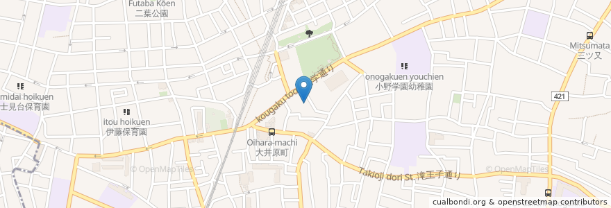 Mapa de ubicacion de 西大井シルバーセンター en 日本, 東京都, 品川区.
