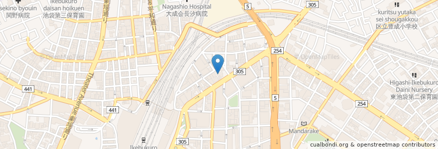Mapa de ubicacion de 豊島区中央保健福祉センター en Япония, Токио, Тосима.