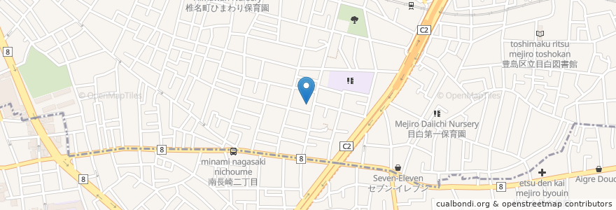 Mapa de ubicacion de 豊島区南長崎在宅介護支援センター en 日本, 東京都, 豊島区, 新宿区.