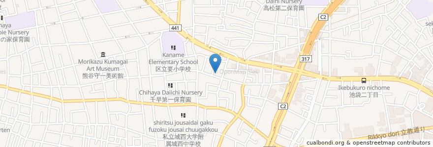 Mapa de ubicacion de 豊島区西部保健福祉センター en Giappone, Tokyo, Toshima.