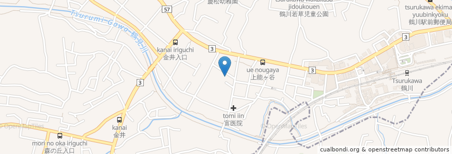 Mapa de ubicacion de 赤い屋根 en Japón, Tokio, Machida.