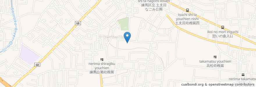Mapa de ubicacion de 身体障害者療護施設土支田創生苑 en Jepun, 東京都, 練馬区.