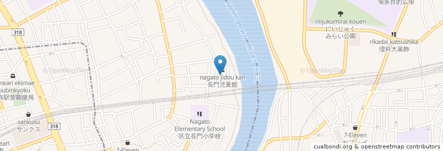 Mapa de ubicacion de 長門住区センター en Japan, Tokio.