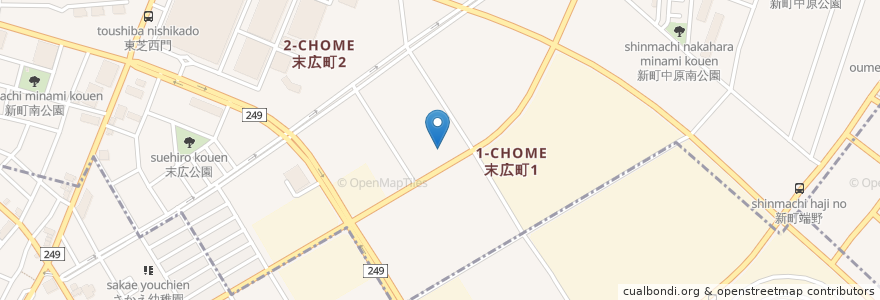 Mapa de ubicacion de 青梅市在宅介護支援センターすえひろ en Japón, Tokio, Ome, Hamura.