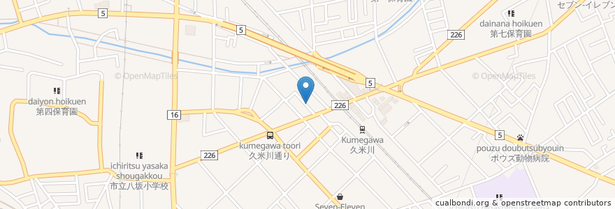 Mapa de ubicacion de 飛翔クラブ en Japón, Tokio, Higashimurayama.