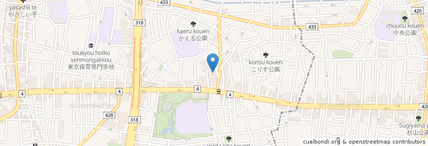 Mapa de ubicacion de ゆうゆう高円寺東館 en Japan, Tokyo, Suginami.