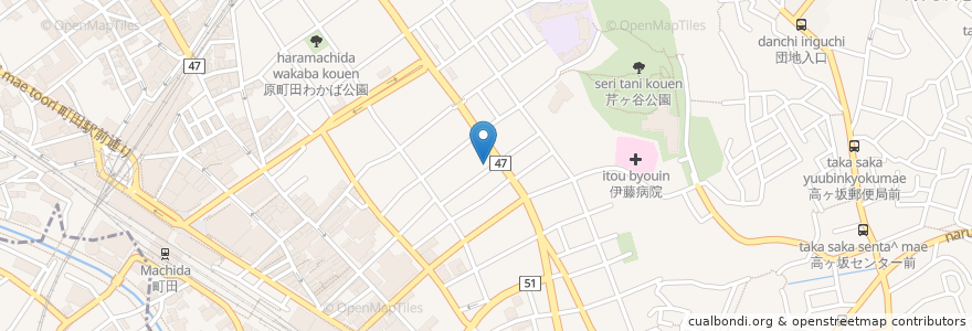 Mapa de ubicacion de ＡＴＯＭ en 日本, 東京都, 町田市.