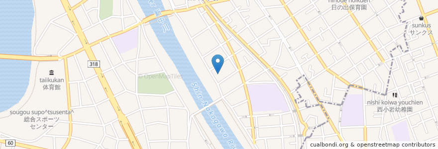 Mapa de ubicacion de ＳＩＬＶＥＲＳＵＰＰＯＲＴコスモス en Japan, 東京都, 葛飾区.