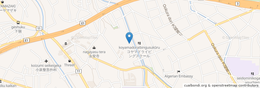 Mapa de ubicacion de ＳＳＳ１４大蔵クラブ en اليابان, 東京都, 世田谷区.