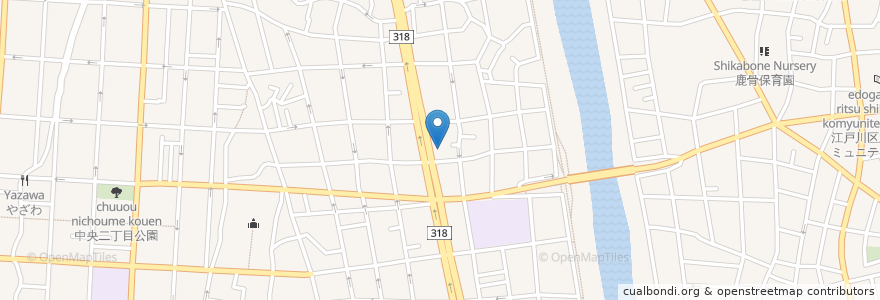 Mapa de ubicacion de ＳＳＳ１６ en Japonya, 東京都, 江戸川区.