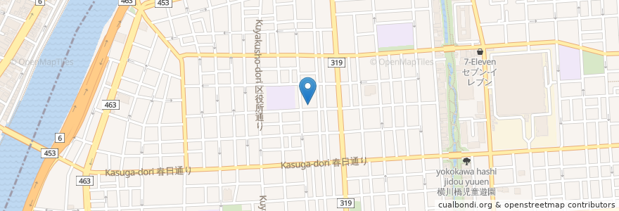 Mapa de ubicacion de ＳＳＳ３５ en 日本, 東京都, 墨田区.