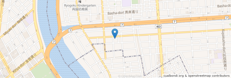 Mapa de ubicacion de ＳＳＳ４３ en 일본, 도쿄도, 墨田区.