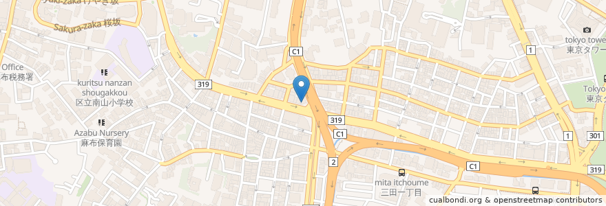 Mapa de ubicacion de ＳＳＳ４５ en Japón, Tokio, Minato.