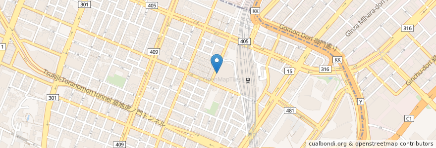 Mapa de ubicacion de Akiba en Japan, Tokyo, Minato.