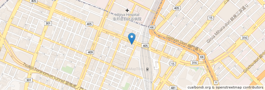 Mapa de ubicacion de いきなりステーキ en 일본, 도쿄도, 미나토.