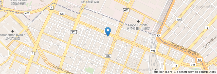 Mapa de ubicacion de 芝信用金庫 en ژاپن, 東京都, 港区.