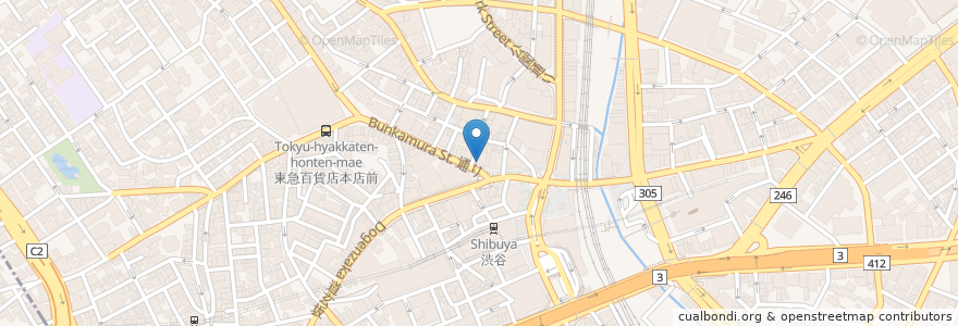 Mapa de ubicacion de Big Echo en Japon, Tokyo, 渋谷区.