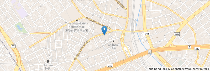 Mapa de ubicacion de miami villa en Japan, Tokio, 渋谷区.