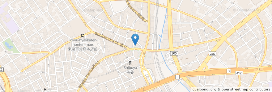 Mapa de ubicacion de うなぎ 松川 en 日本, 東京都, 渋谷区.