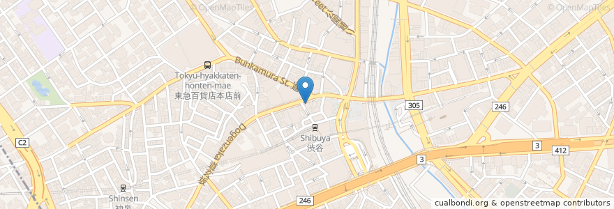 Mapa de ubicacion de Pachinko Slot Nittaku en Japan, Tokyo, Shibuya.