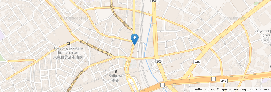 Mapa de ubicacion de マクドナルド en اليابان, 東京都, 渋谷区.