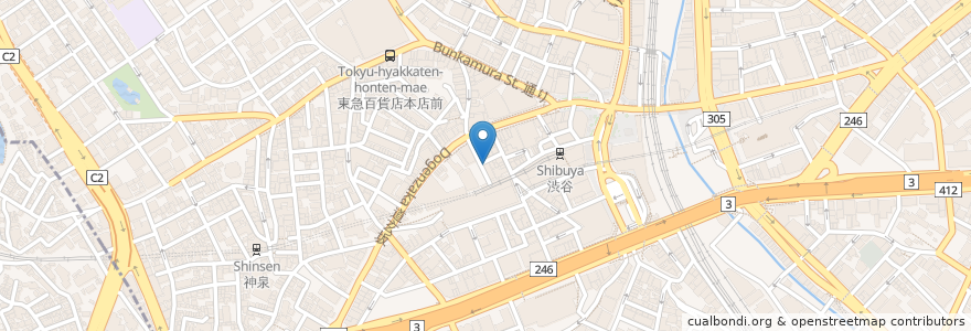 Mapa de ubicacion de HI-MAWARI en Japonya, 東京都, 渋谷区.