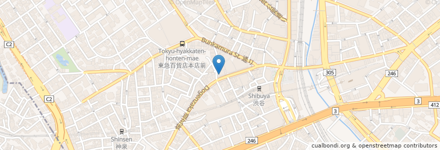 Mapa de ubicacion de royal host en Jepun, 東京都, 渋谷区.