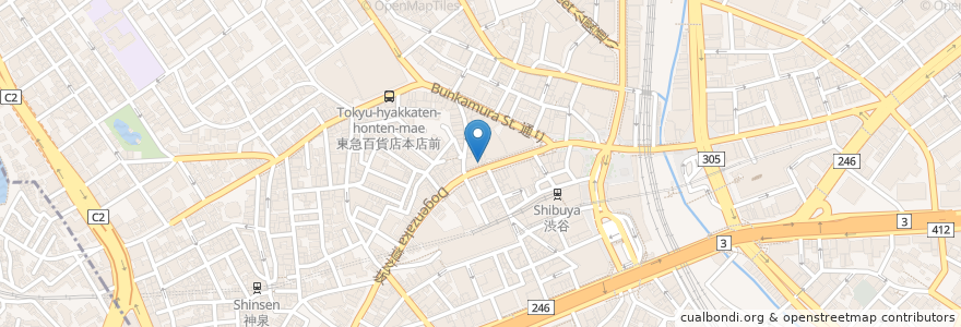 Mapa de ubicacion de モスバーガー en Japão, Tóquio, 渋谷区.