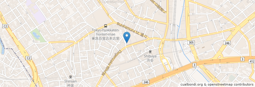 Mapa de ubicacion de SHIROKIYA en Japan, Tokyo, Shibuya.