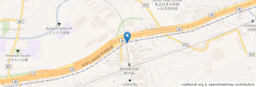 Mapa de ubicacion de 沖縄料理 宮古 en Japan, Tokyo, Suginami.